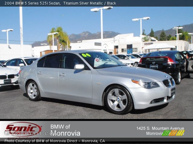2004 BMW 5 Series 525i Sedan in Titanium Silver Metallic