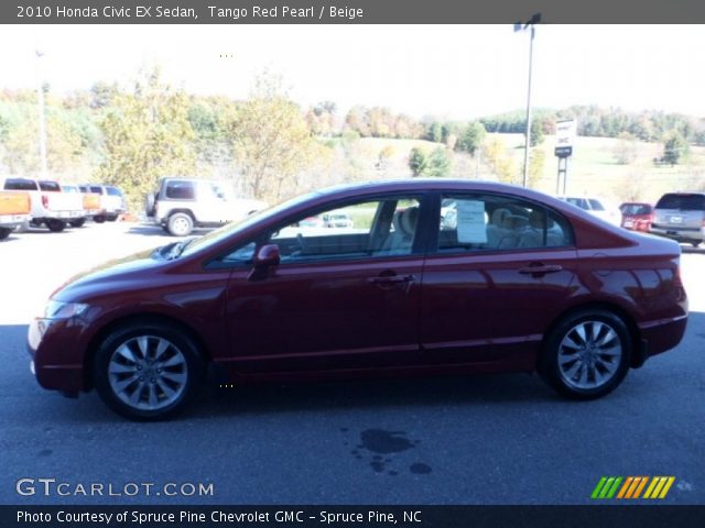 2010 Honda Civic EX Sedan in Tango Red Pearl