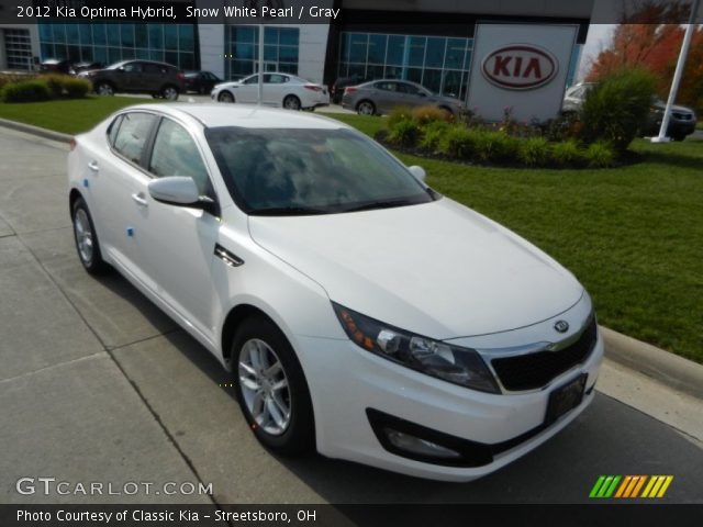 2012 Kia Optima Hybrid in Snow White Pearl