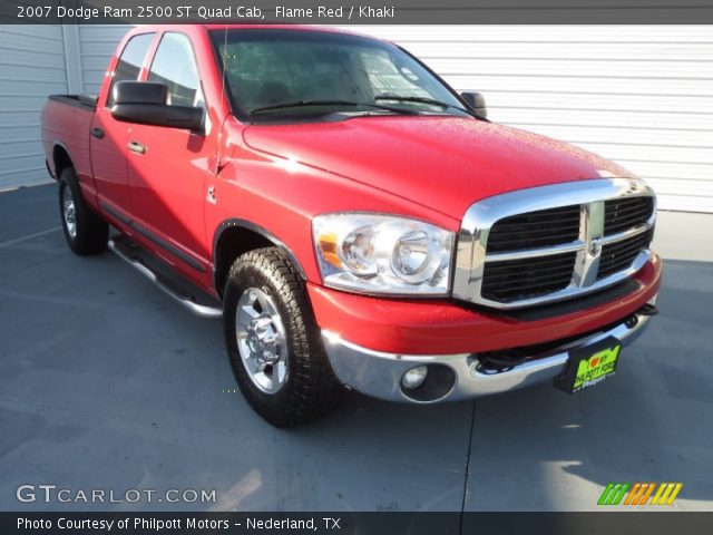 2007 Dodge Ram 2500 ST Quad Cab in Flame Red