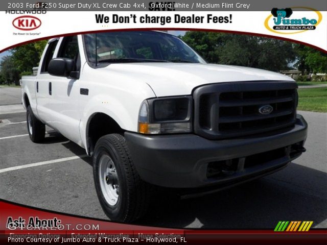 2003 Ford F250 Super Duty XL Crew Cab 4x4 in Oxford White