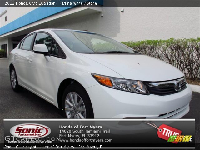 2012 Honda Civic EX Sedan in Taffeta White