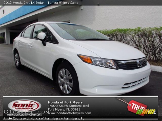 2012 Honda Civic LX Sedan in Taffeta White