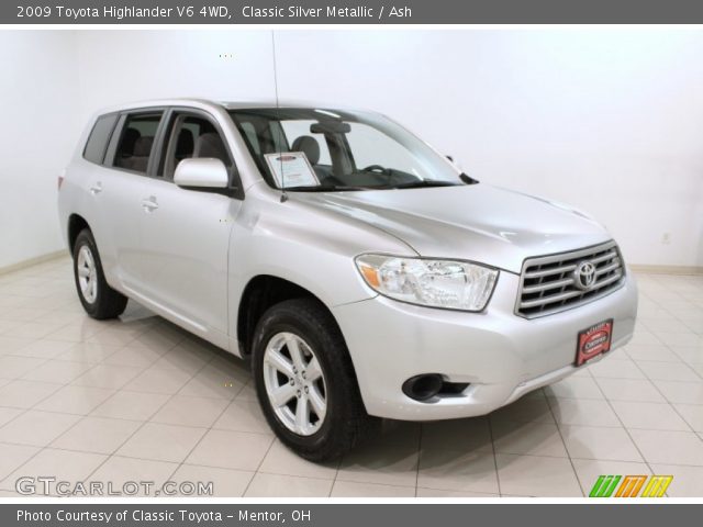 2009 Toyota Highlander V6 4WD in Classic Silver Metallic