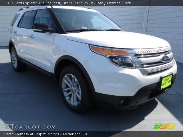 2013 Ford Explorer XLT EcoBoost in White Platinum Tri-Coat