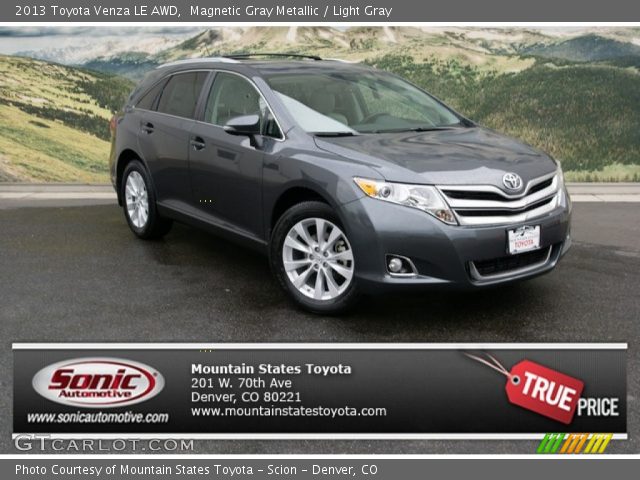 2013 Toyota Venza LE AWD in Magnetic Gray Metallic