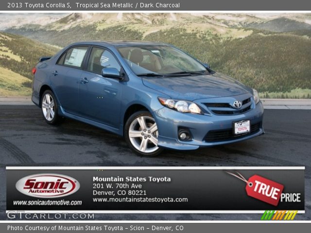 2013 Toyota Corolla S in Tropical Sea Metallic