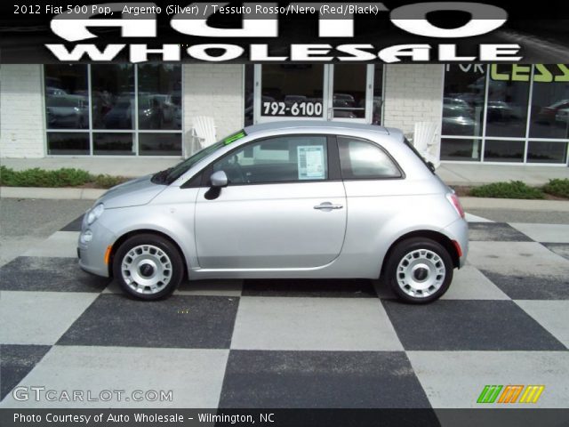 2012 Fiat 500 Pop in Argento (Silver)