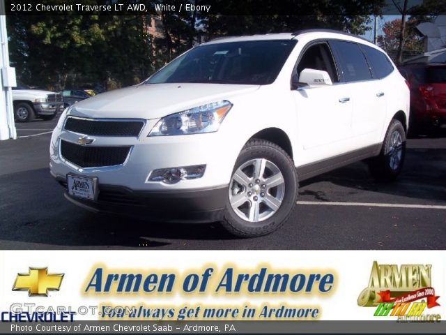 2012 Chevrolet Traverse LT AWD in White