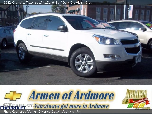 2012 Chevrolet Traverse LS AWD in White