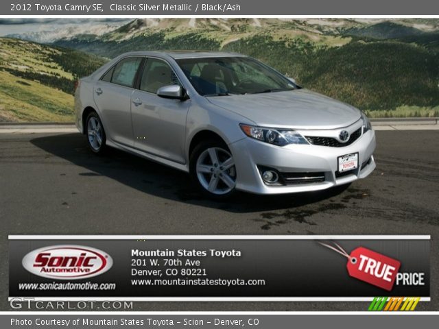 2012 Toyota Camry SE in Classic Silver Metallic