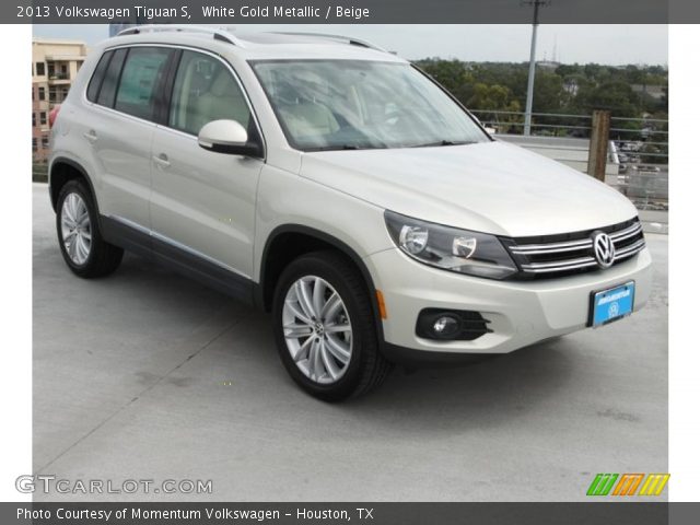 2013 Volkswagen Tiguan S in White Gold Metallic