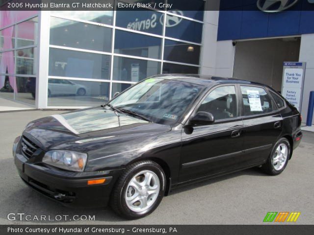 2006 Hyundai Elantra GT Hatchback in Ebony Black