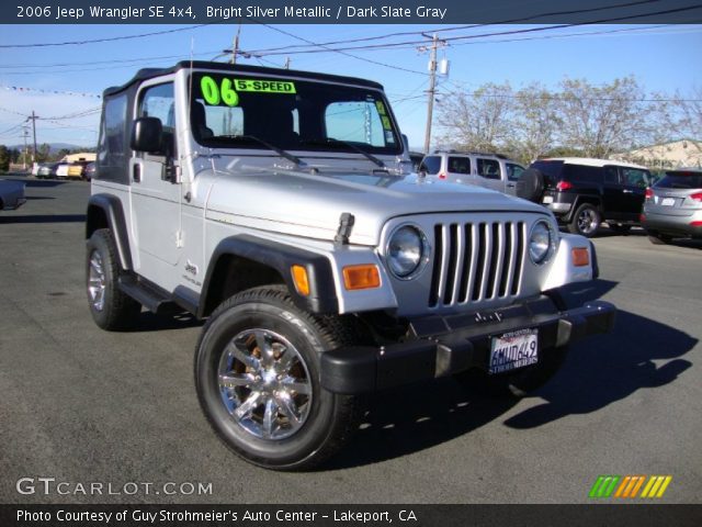 2006 Jeep Wrangler SE 4x4 in Bright Silver Metallic