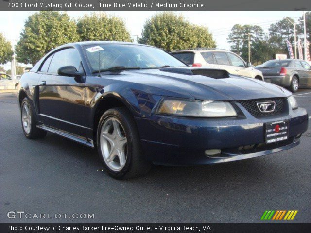 2003 Ford Mustang GT Coupe in True Blue Metallic