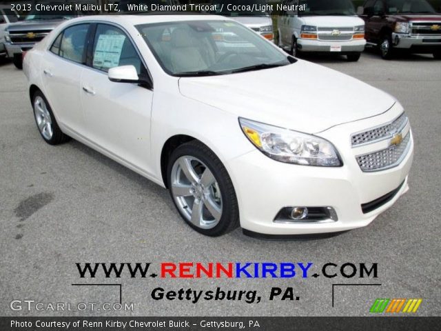 2013 Chevrolet Malibu LTZ in White Diamond Tricoat