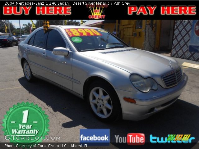 2004 Mercedes-Benz C 240 Sedan in Desert Silver Metallic