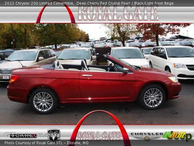 2013 Chrysler 200 Limited Convertible in Deep Cherry Red Crystal Pearl