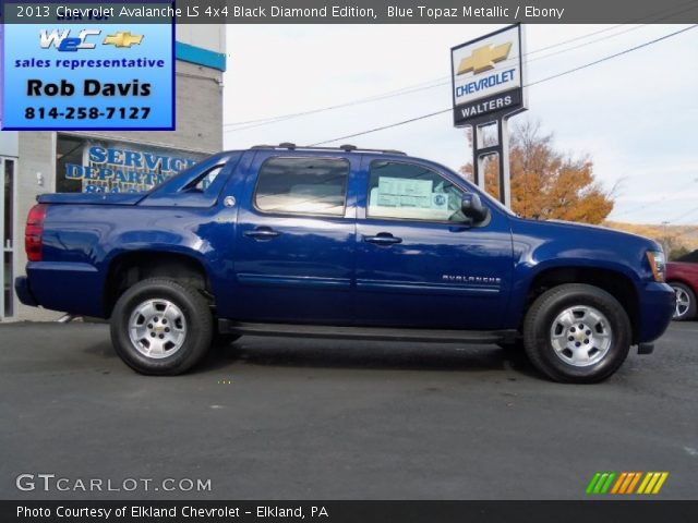 2013 Chevrolet Avalanche LS 4x4 Black Diamond Edition in Blue Topaz Metallic