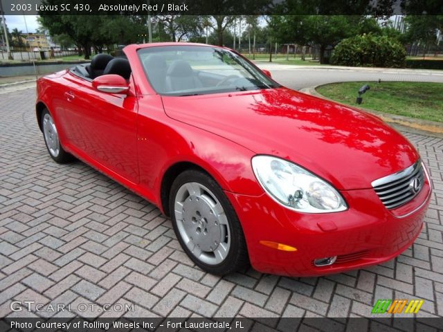 2003 Lexus SC 430 in Absolutely Red