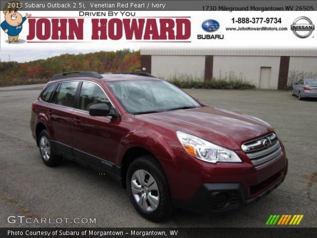 2013 Subaru Outback 2.5i in Venetian Red Pearl