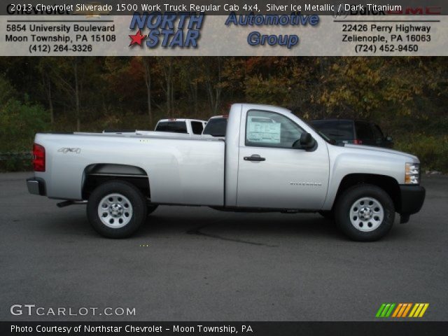 2013 Chevrolet Silverado 1500 Work Truck Regular Cab 4x4 in Silver Ice Metallic