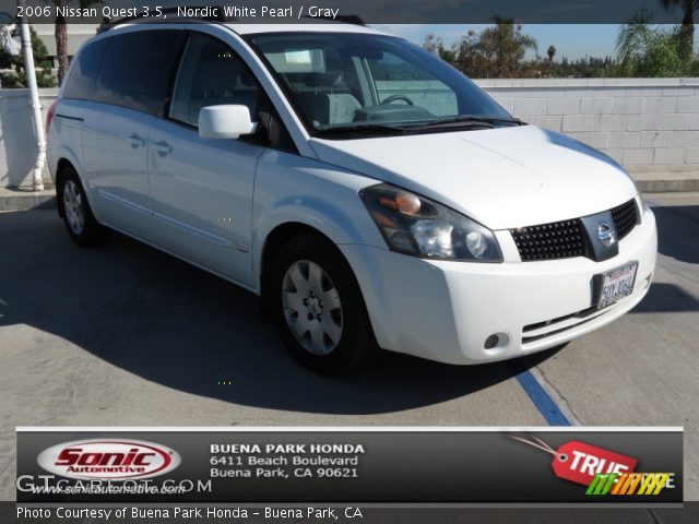 2006 Nissan Quest 3.5 in Nordic White Pearl
