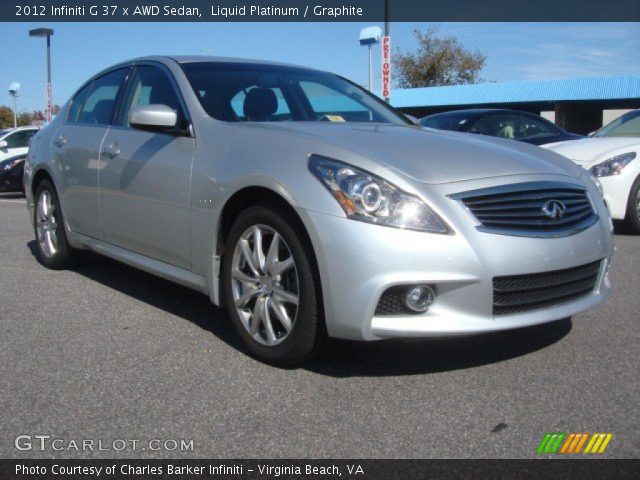 2012 Infiniti G 37 x AWD Sedan in Liquid Platinum