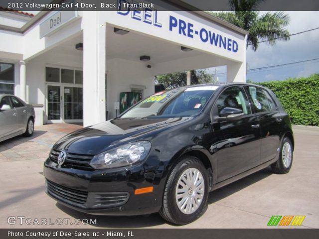 2012 Volkswagen Golf 4 Door in Black