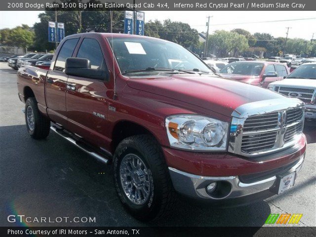 2008 Dodge Ram 1500 Big Horn Edition Quad Cab 4x4 in Inferno Red Crystal Pearl