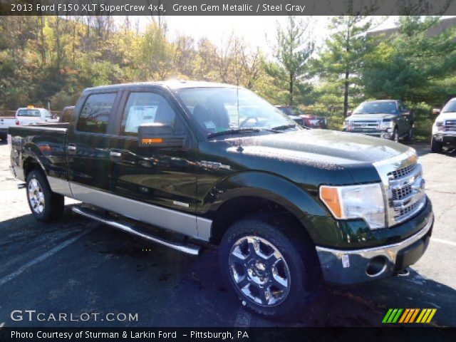 2013 Ford F150 XLT SuperCrew 4x4 in Green Gem Metallic