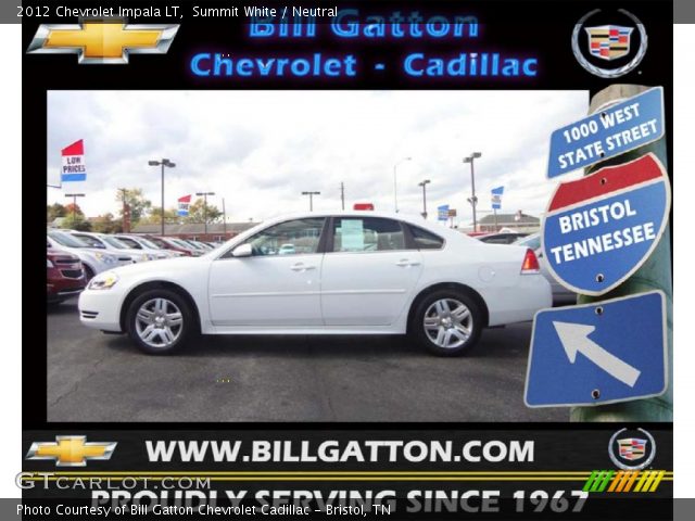 2012 Chevrolet Impala LT in Summit White