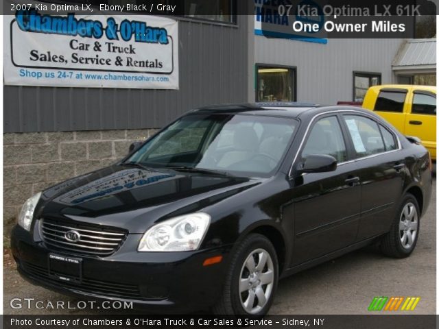 2007 Kia Optima LX in Ebony Black