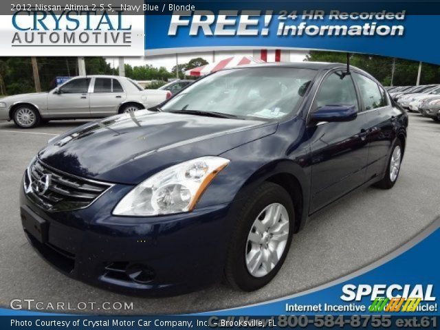 2012 Nissan Altima 2.5 S in Navy Blue