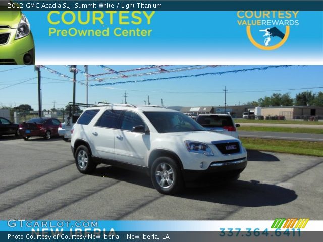 2012 GMC Acadia SL in Summit White