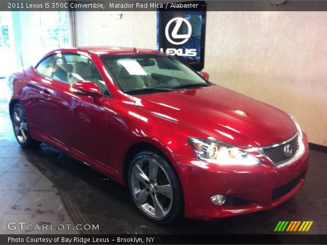 2011 Lexus IS 350C Convertible in Matador Red Mica