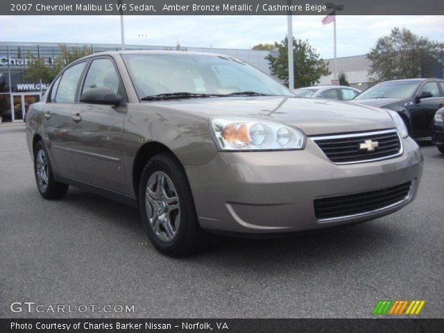 2007 Chevrolet Malibu LS V6 Sedan in Amber Bronze Metallic