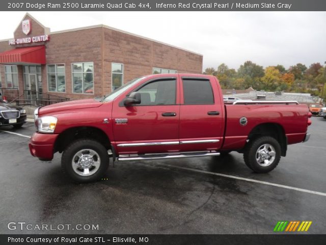 2007 Dodge Ram 2500 Laramie Quad Cab 4x4 in Inferno Red Crystal Pearl