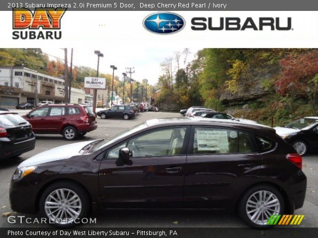 2013 Subaru Impreza 2.0i Premium 5 Door in Deep Cherry Red Pearl