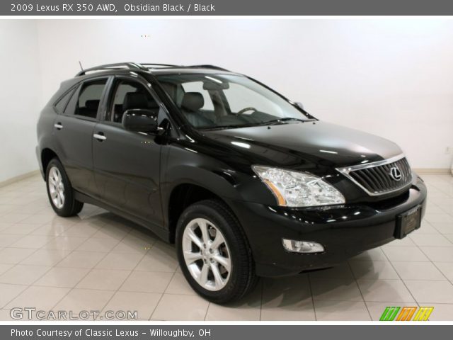 2009 Lexus RX 350 AWD in Obsidian Black