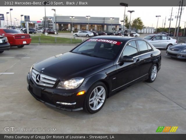 2012 Mercedes-Benz C 250 Sport in Black