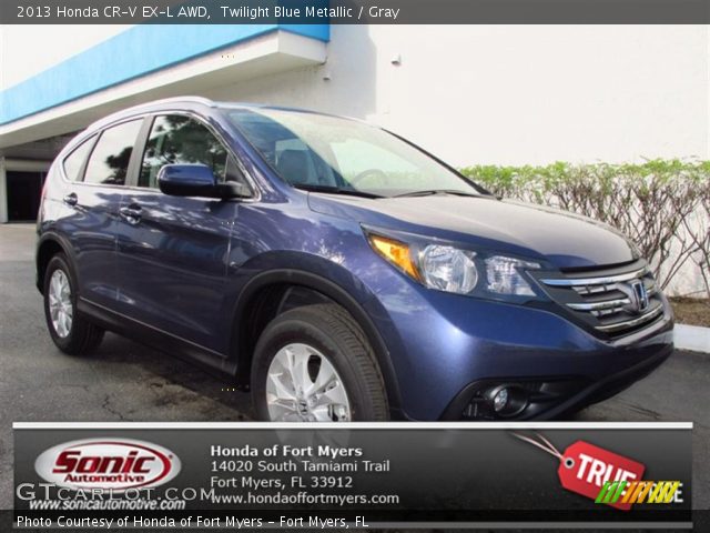 2013 Honda CR-V EX-L AWD in Twilight Blue Metallic