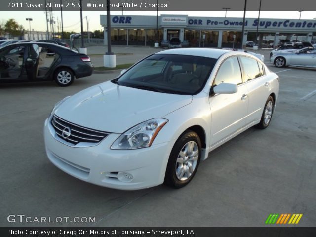 2011 Nissan Altima 2.5 S in Winter Frost White. Click to see large ...
