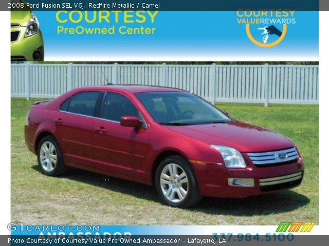 2008 Ford Fusion SEL V6 in Redfire Metallic