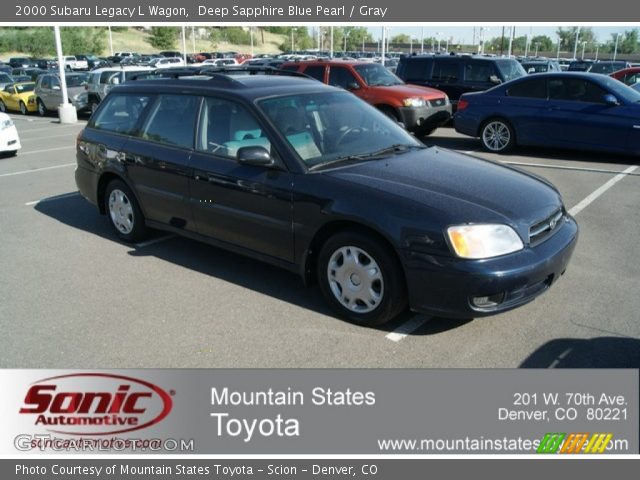 2000 Subaru Legacy L Wagon in Deep Sapphire Blue Pearl