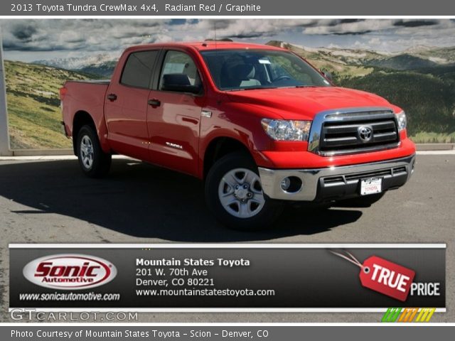 2013 Toyota Tundra CrewMax 4x4 in Radiant Red