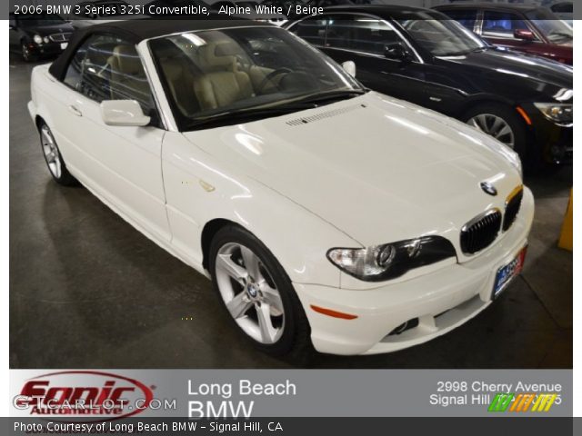 2006 BMW 3 Series 325i Convertible in Alpine White