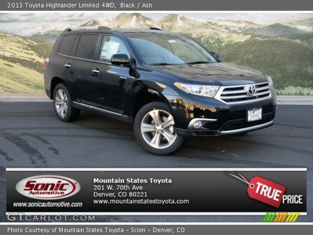 2013 Toyota Highlander Limited 4WD in Black