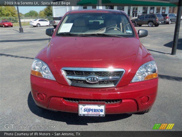 2009 Kia Sorento LX in Spicy Red