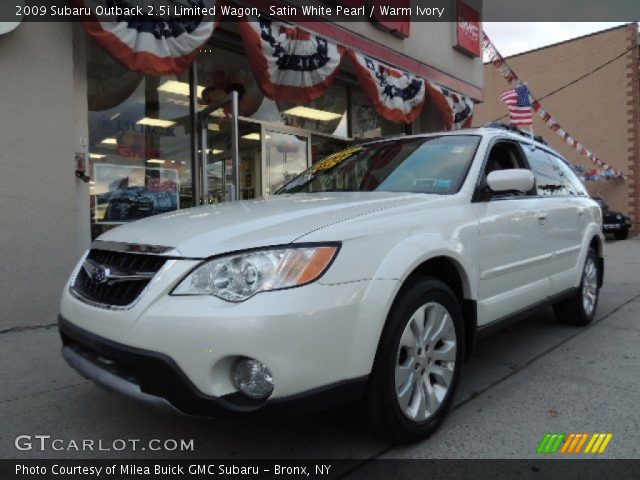 2009 Subaru Outback 2.5i Limited Wagon in Satin White Pearl